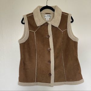 Shearling Western Vest